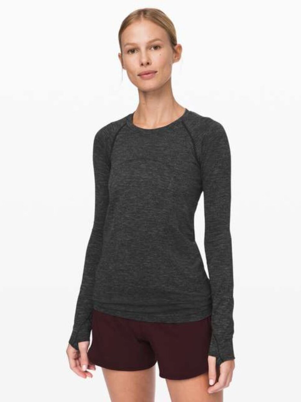 Lululemon Black and Grey Long Sleeve Swiftly Tech
